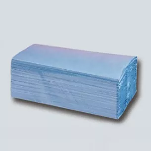 Blå C-fold håndklær