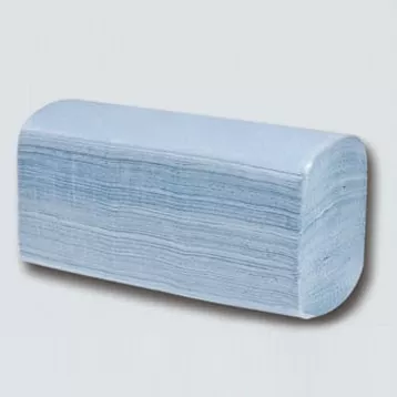 Blå Z-fold håndklær