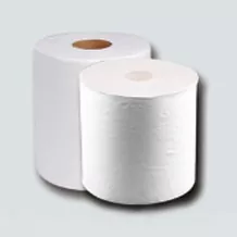 Hvite centrefeed håndklær
